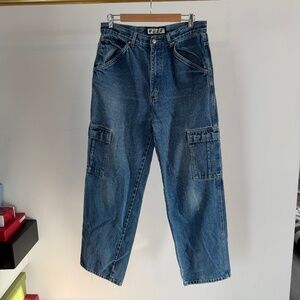 mens vintage cargo jeans